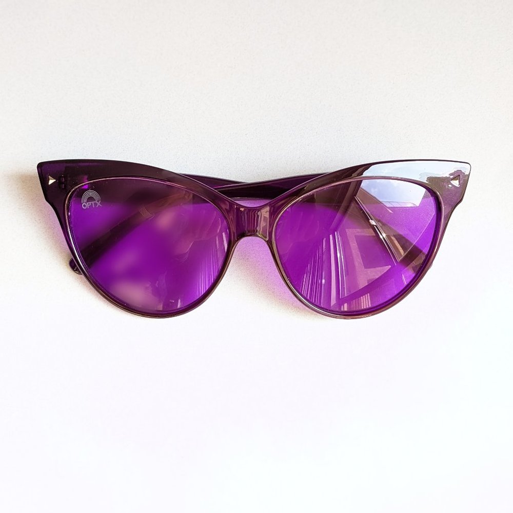Violet Cat Eye Rainbow Optx Sunglasses